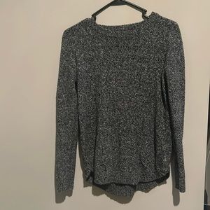 Grey Pink Clover Sweater